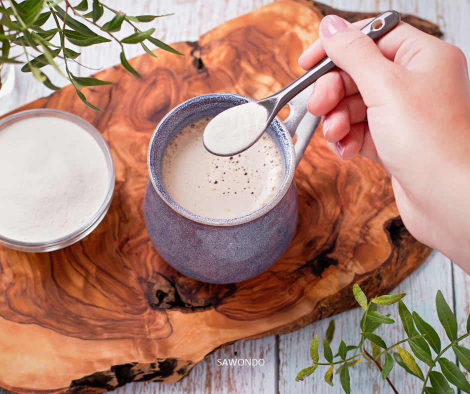 comment consommer du collagene en poudre lait cafe thé