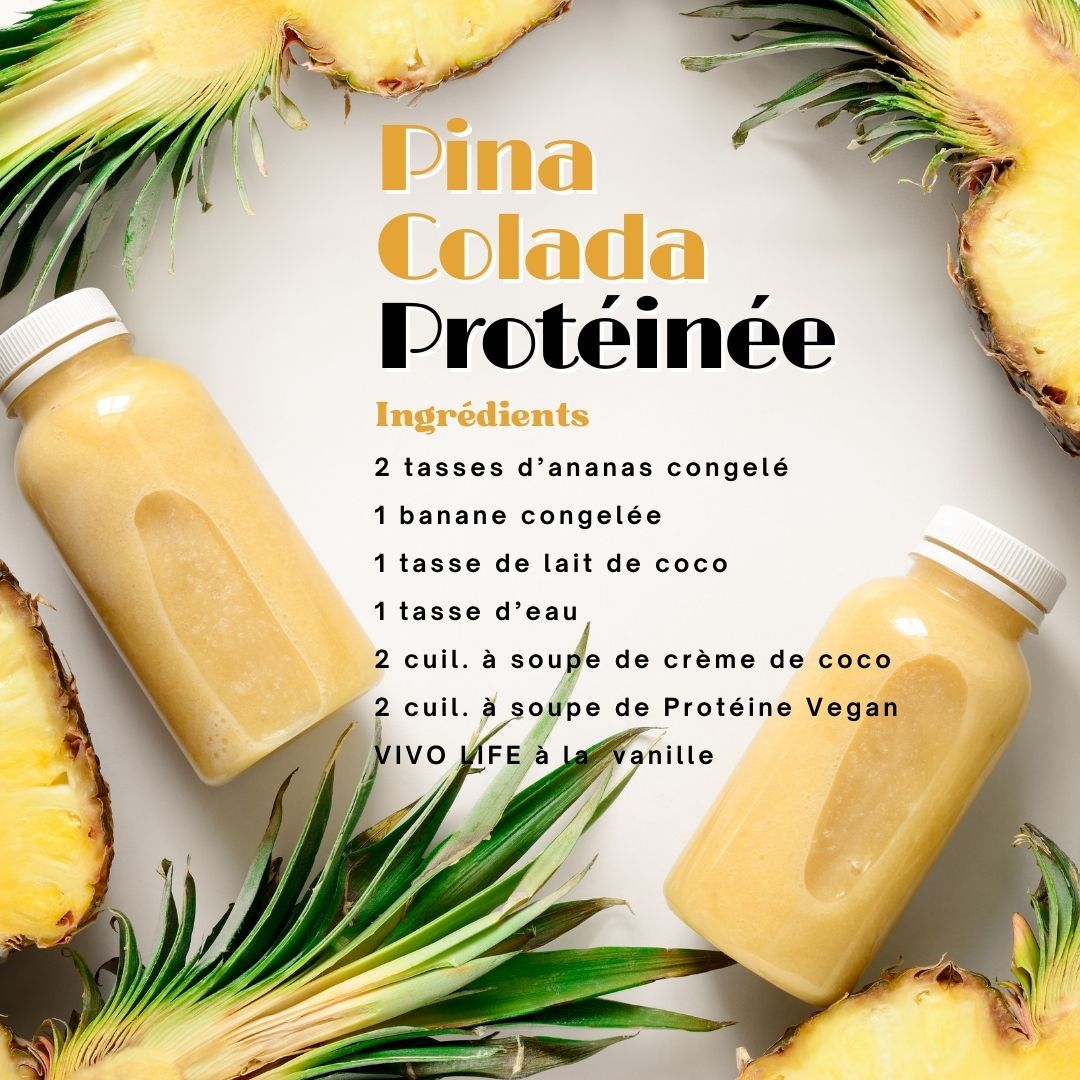 Pina Colada Protéinée : LA boisson exotique pour prolonger vos vacances
