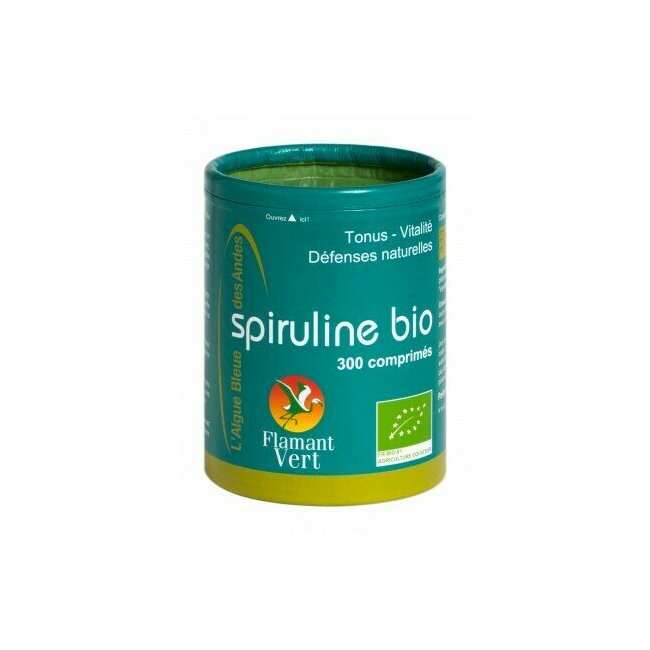 Spiruline Bio 300 comprimés 500mg