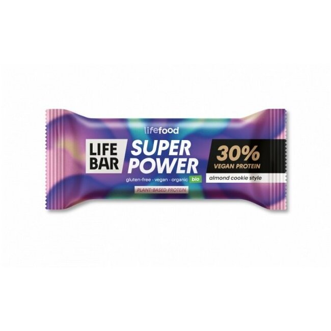 Barre Protéinée Super Power, saveur Amande & Cookie Bio 