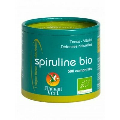 Spiruline Bio 500 comprimés 500mg