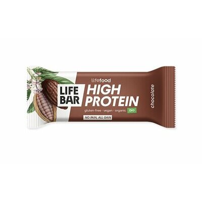 Barre Protéine 20% Chocolat cru et Spiruline bio Lifebar 