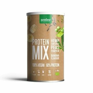 Protéines Pois/Riz/Graines de Potiron/Tournesol/Chanvre Banane-Vanille Bio