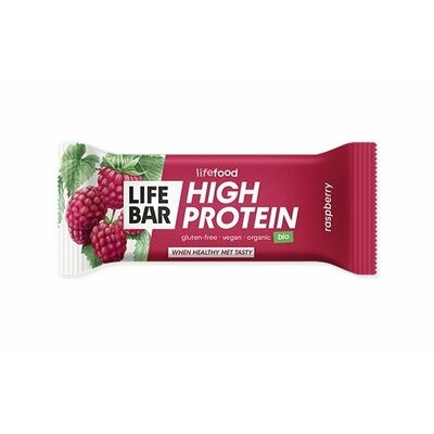 Barre Lifebar+ Protéine Framboise bio et crue