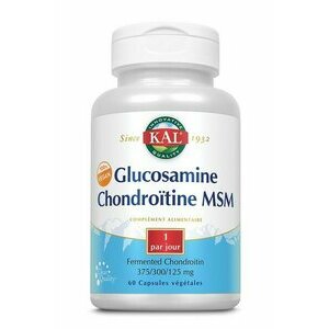 Glucosamine 375mg + Chondroïtine 300mg Kal + 125mg MSM 100% Végan Kal