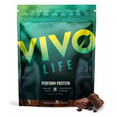 PERFORM Prot&eacute;ines v&eacute;g&eacute;tales & BCAA - saveur Brownie au Chocolat