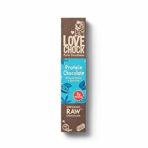 Barre Chocolat Bio Cru Amande & Spiruline 20% Protéine