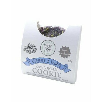 Grand Cookie vegan Myrtilles, Pistaches, Vanille & Baobab, bio & cru