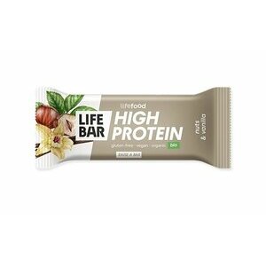 Barre protéinée Vanille & Noix bio & crues LIFEBAR