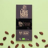Tablette de Chocolat Noir Cru - Extra Dark - 99% Cacao  Tablette de Chocolat Noir Cru - Extra Dark - 99% Cacao