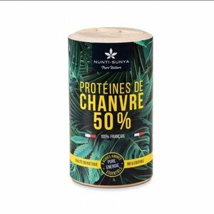 Protéine de Chanvre Nature 65% Bio, cultivé en France 200g