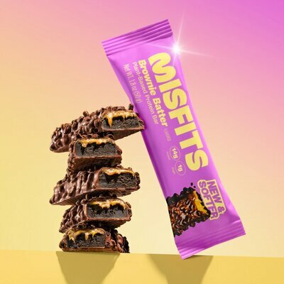 Barre Prot&eacute;in&eacute;e V&eacute;gan 28% - saveur Brownie fondant au Chocolat intense