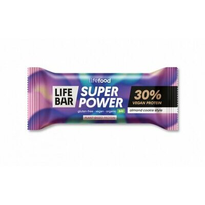 Barre Protéinée Super Power, saveur Amande & Cookie Bio 
