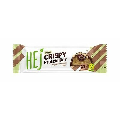 Barre Protéinée 24% Crispy à la Noisette & Nougat, nappée de Chocolat