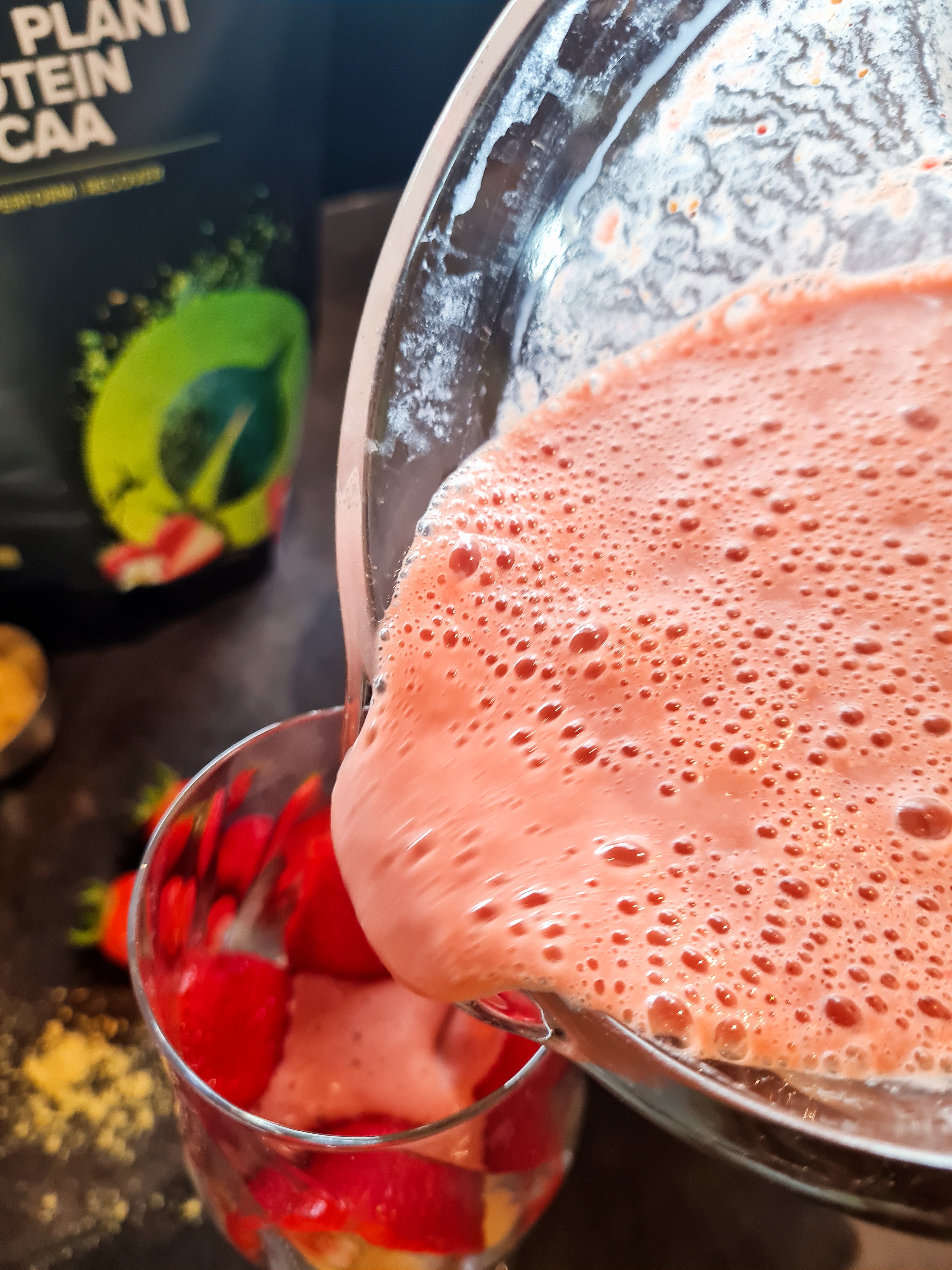 sundae fraise proteine healthy