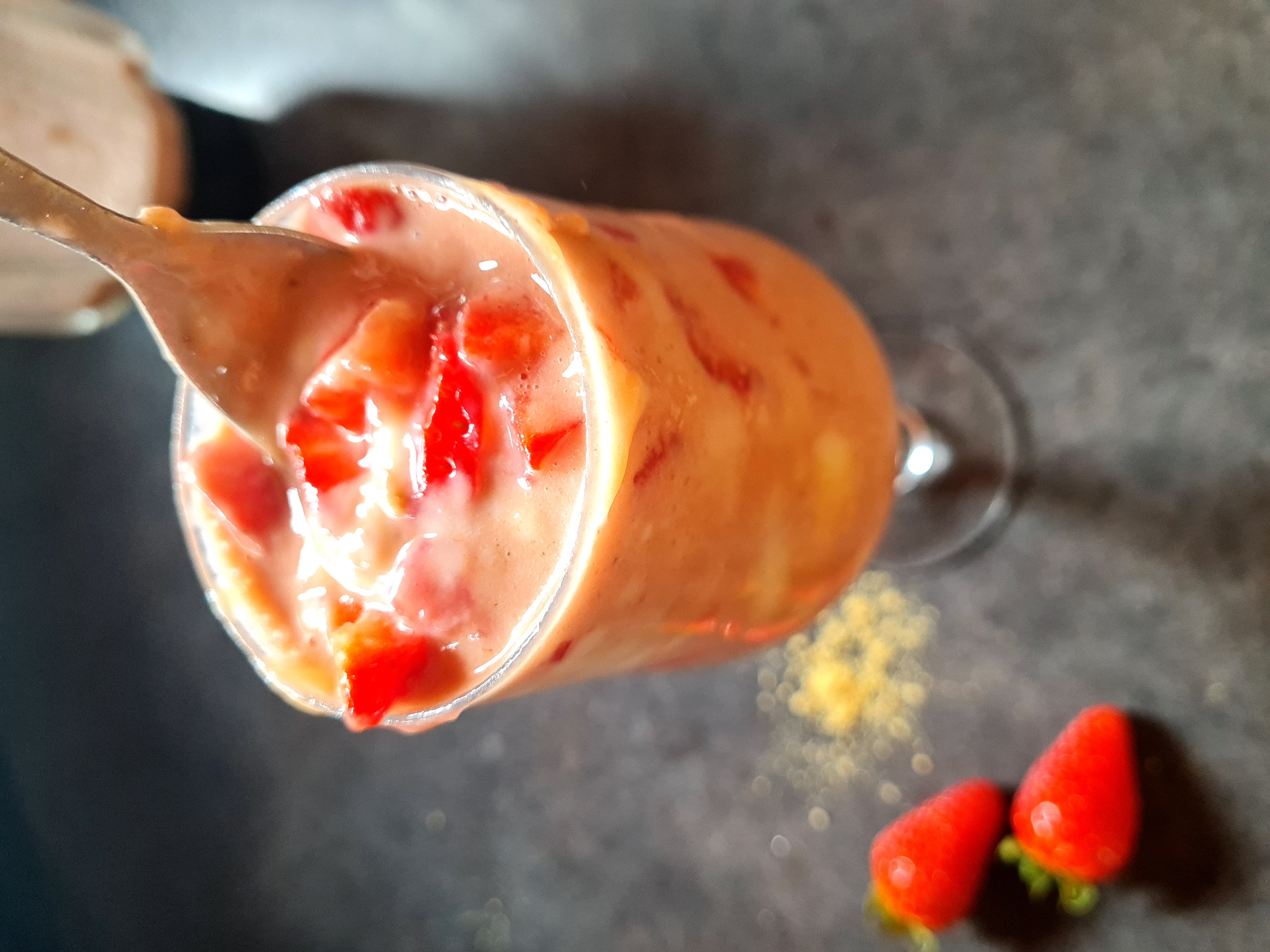 sundae fraise proteine healthy