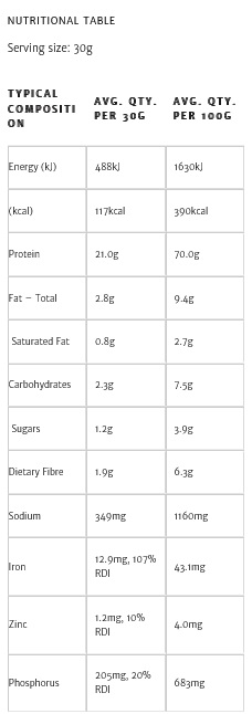 Amazonia slim tone valeurs nutritionnelles raw proteine vegan triple chocolat