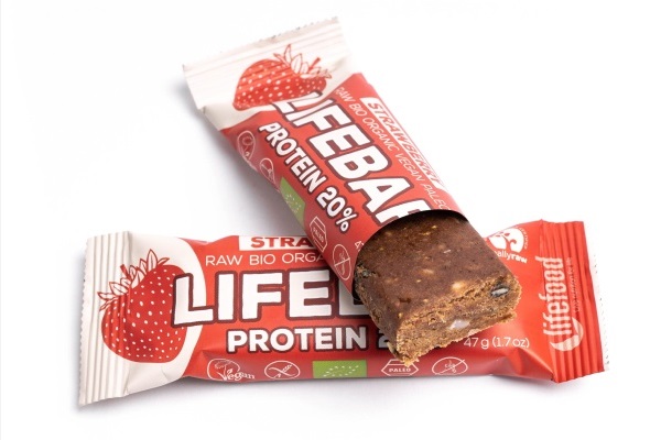 Lifebar barre proteine bio fraise 