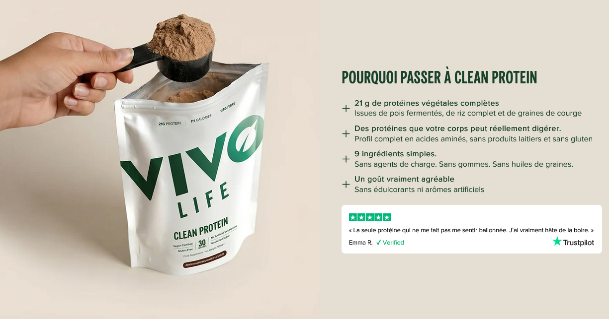 Clean Protein Vivo Life pourquoi passer à clean proteine