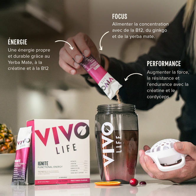ignite vivo life boisson energisante preworkout