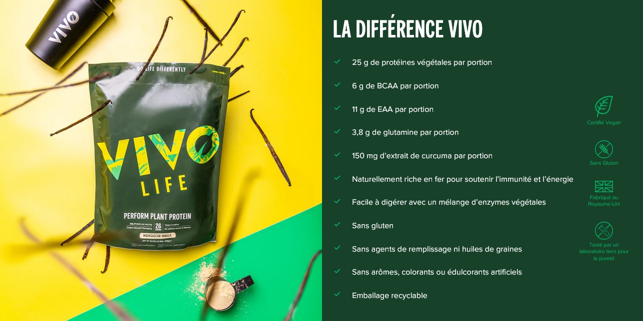La difference vivo life proteine perform