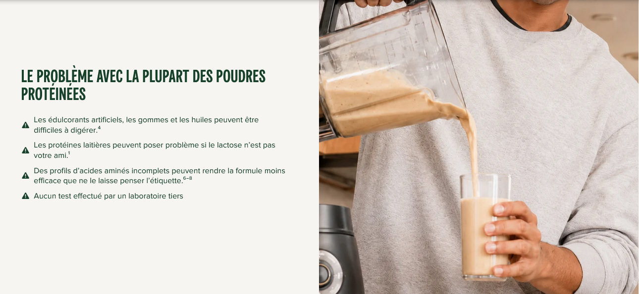 Perform Proteine Vivo Life - le probleme avec la plupart des poudres proteinees