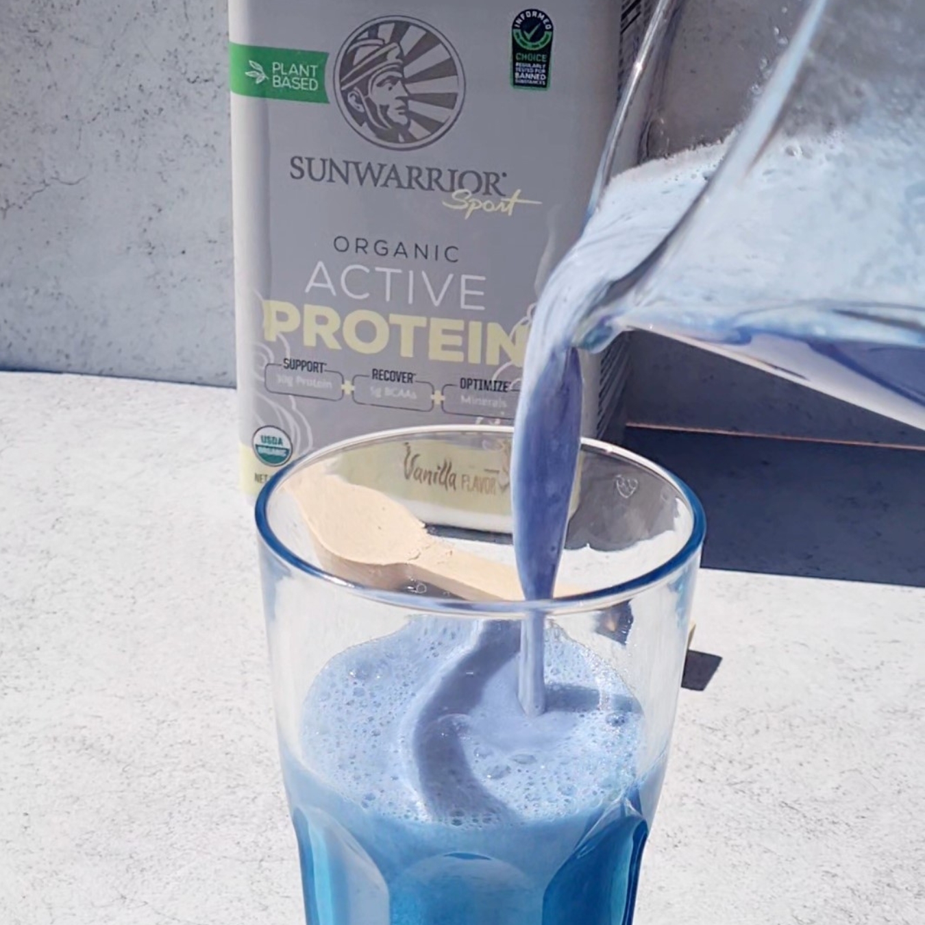 Recette du Shake proteine Blue Bondi Iceberg
