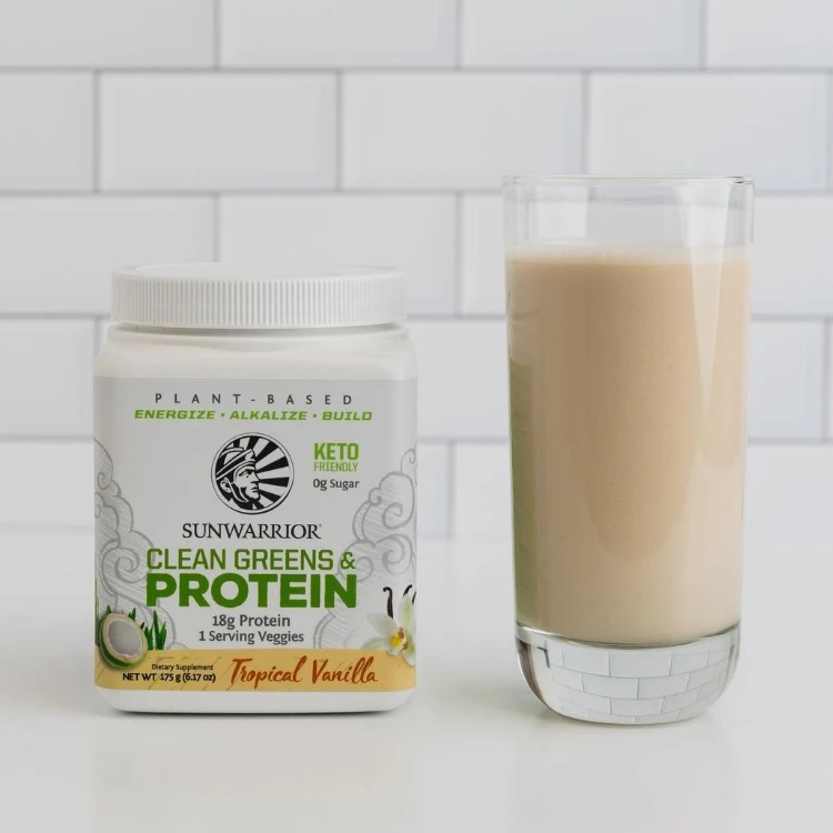 Sunwarrior recette smoothie healthy clean greens proteine vanille