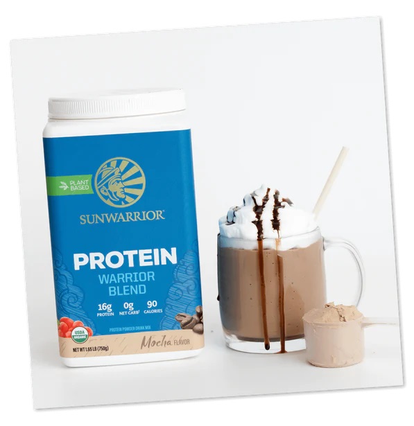 Warrior blend mocha sunwarrior proteine vegetale poudre bio