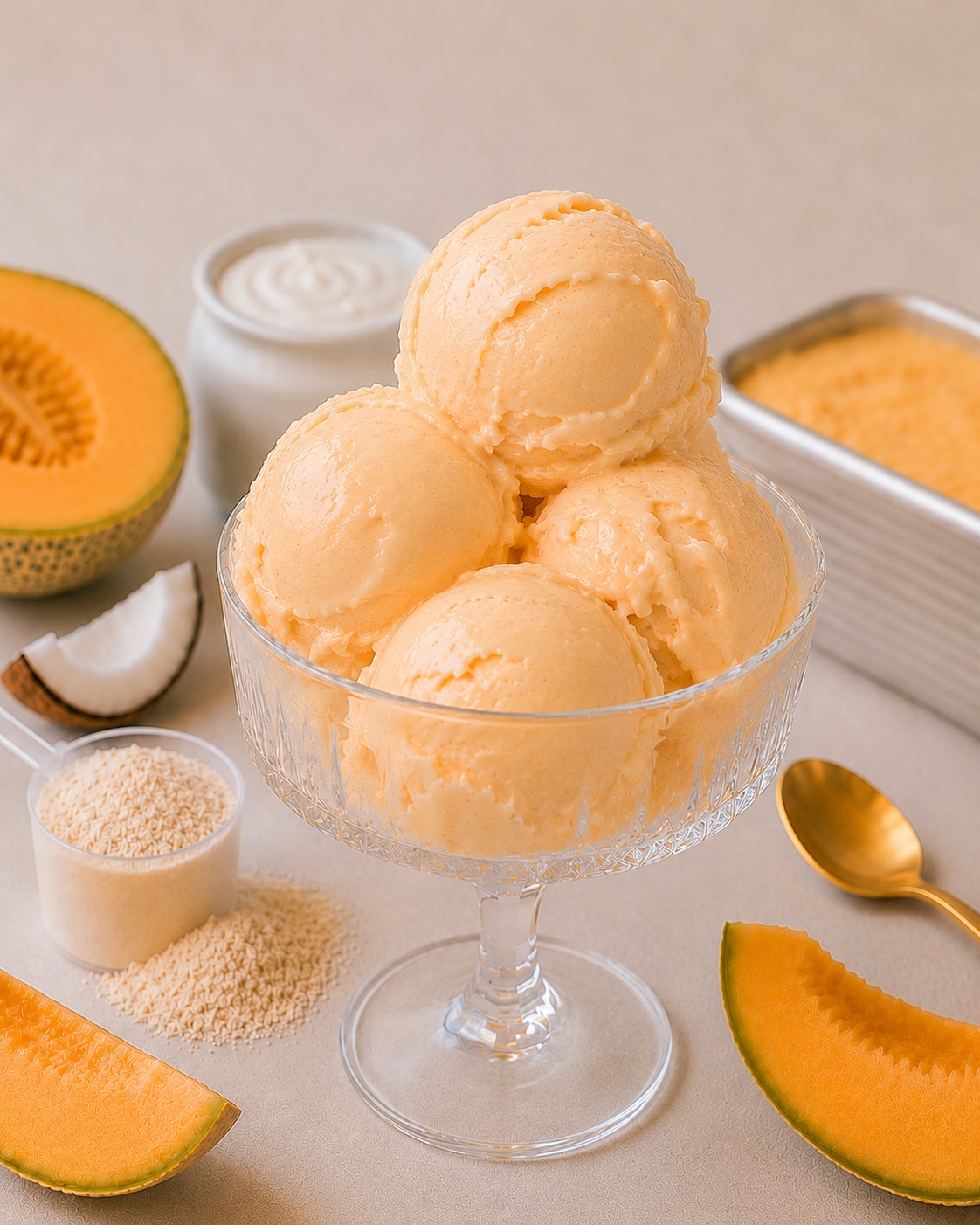 nice cream proteine au melon