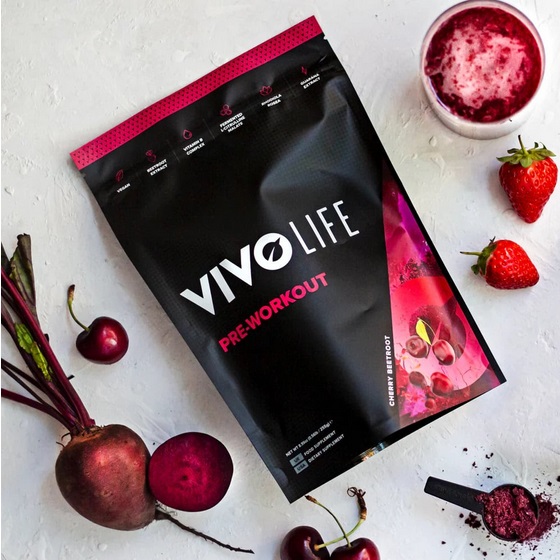 pre workout betterave cerise ou fraise vivo life