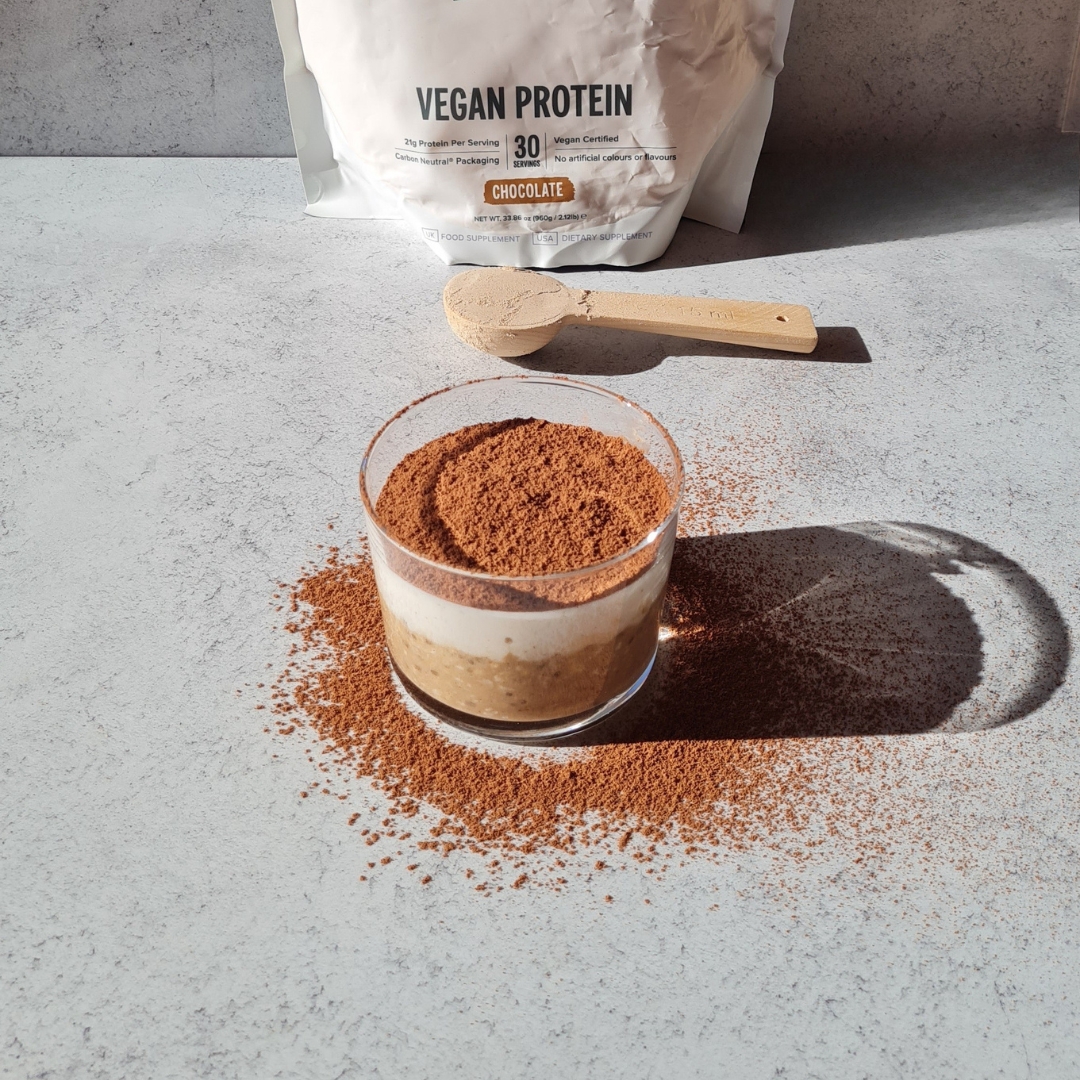 recette du tiramisu proteine vegetale noix de coco noix de cajou overnight oats petit dejeuner healthy
