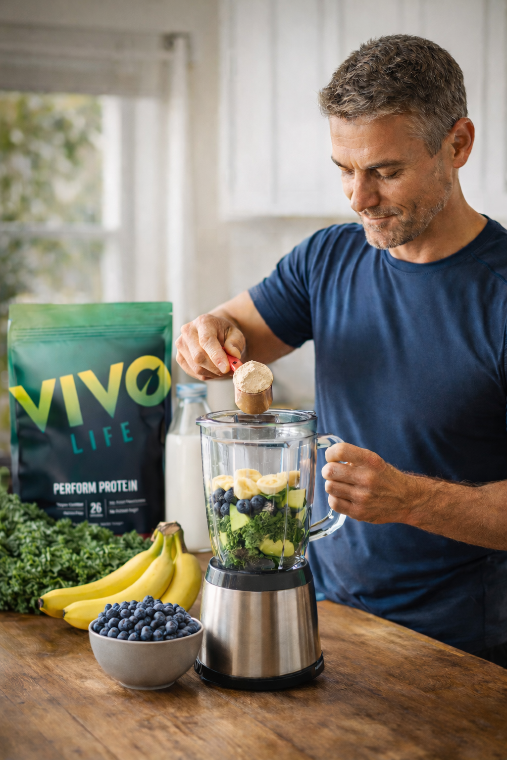 routine quotidienne proteine vegetale poudre nutrition intelligente apres 40 ans