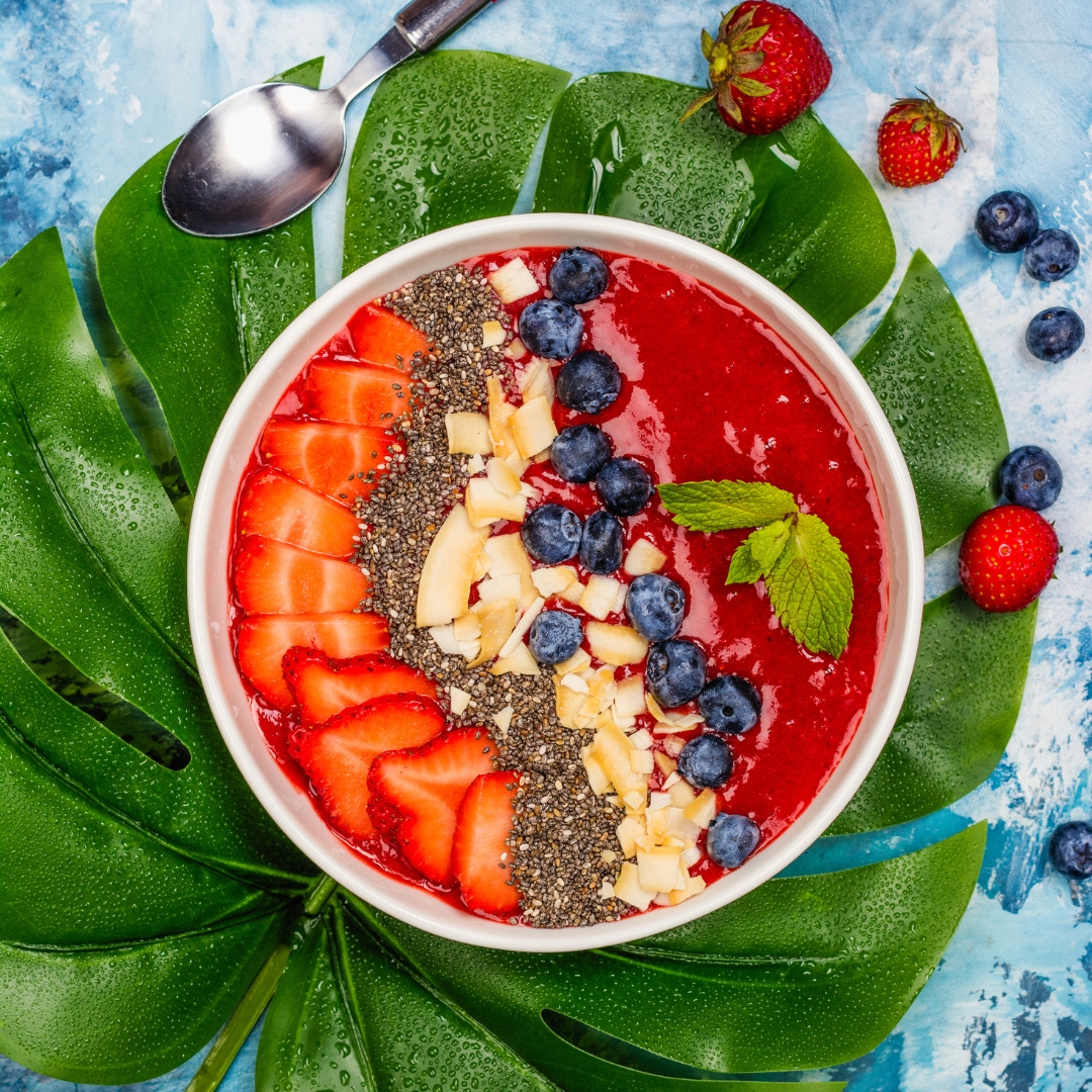 smoothie bowl fraise