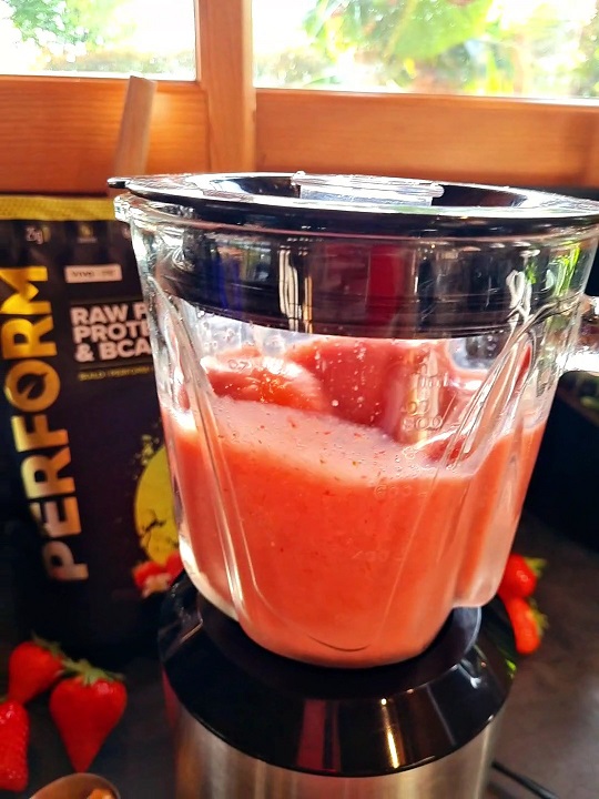 sundae fraise proteine vegan vivo life