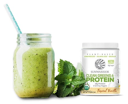 Sunwarrior clean greens protein veggie